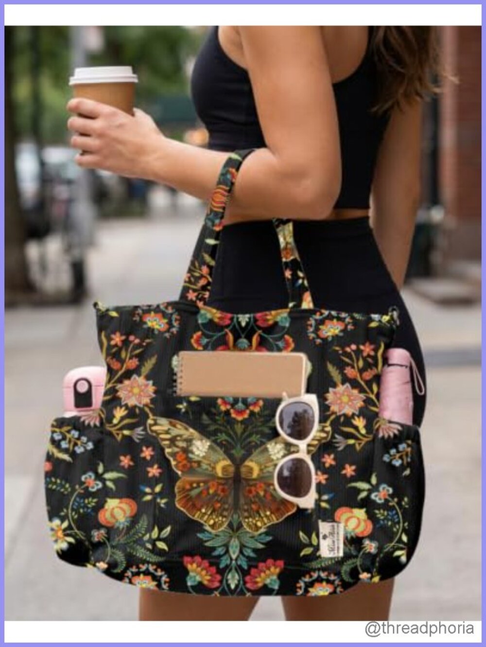 Corduroy Crossbody Tote Bag Large Laptop Shoulder Bag 3-Way Carry - Picture 2 of 6